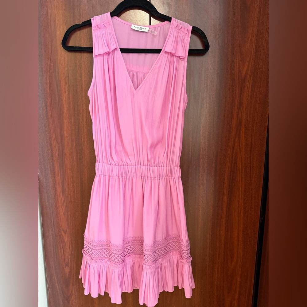Pink Ramy Brook Satin Dress
